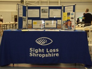 Sight Loss Shropshire display stand
