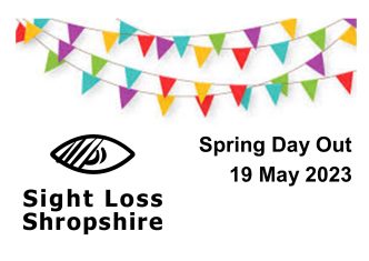 Bunting, SLS logo and text 'Spring Day Out 19 May 2023'